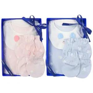 [갤러리아] (쌍둥이출산,백일,아기우주복세트)도도모달7부우주복두벌+손발싸개세트(A13-1060SET)