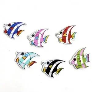 부자재 열대어 엔젤피쉬 단추 200개 만들기 재료