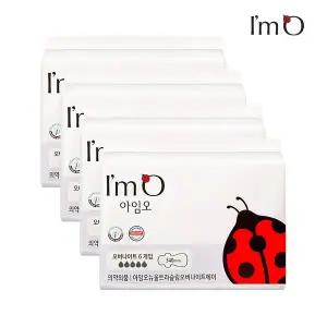 [아임오] 뉴 울트라슬림 에이 생리대 오버나이트 6P x4개