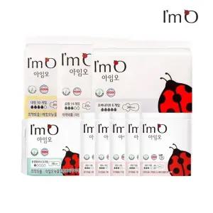 아임오 뉴울트라슬림윙 에이 생리대 중형 14P+대형 10P+오버나이트 6P+롱라이너 20P+중형 10P증정 (총60개)