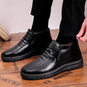 [라일리] Rly 남성 보온 중목 부츠 베이직 털안감 방한 따뜻한