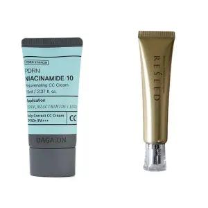 나이아신아마이드 톤업 씨씨 CC 크림 레티놀 0.1 세럼끈적임없는비비 끈적임없는 모공 커버 여자 여성 메이
