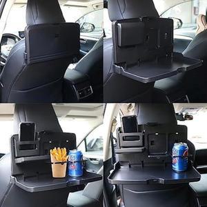 TINGMEIBESTLY 다기능 휴대용 접이식 카시트 트레이 책상 - 자동차 뒷좌석 테이블 이동 중에도 정리 정돈 유지