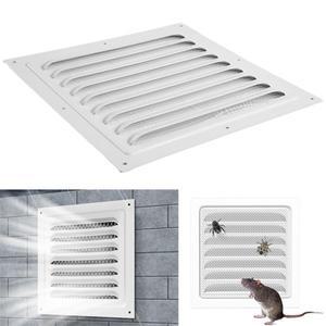 2개 알루미늄 합금 에어벤트 그릴 에어 시스템 네트 커버 스크린 배기구 창문 사각형 통풍구 난방 냉각 플