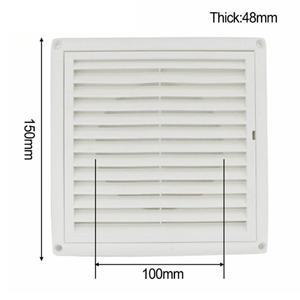 플라이 스크린 장착 에어 벤트 그릴 외부 내부 덕트 환기 커버  방지 루버 배기 교체