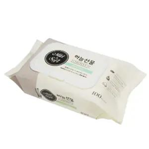 아기 물티슈 100매 12개 저자극 캡형 정제수저 물휴지 정제 대용량 유아 휴대용