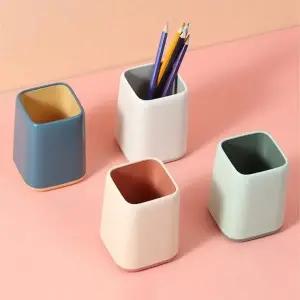 투톤 파스텔 필기구 정리함 색연필 꽂이 보관 통 펜 받침 붓 받침대 거치대 볼펜 홀더