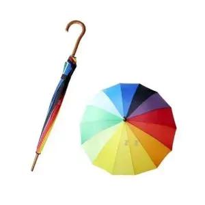 ( )자동 무지개 우산 1p 장우산 긴우산 1단우산