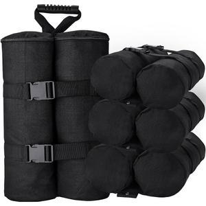 플러스 사이즈 캐노피 웨이트 백(240파운드) 4종 세트, 헤비 듀티 레그 가제보 대형 웨이트 샌드백 팝업 캐노피 텐트, 즉석 야외 일광 쉼터, 파티오 우산