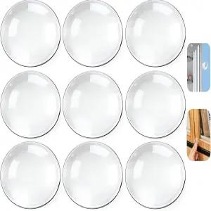 EBUCKTUK 9pcs 벽 범퍼 투명 프로텍터 도어 손잡이용 가구 소음 감소 보호 현관문 캐비닛 냉장고