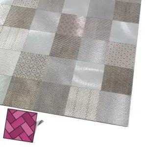 붙이는타일 접착식 주방 벽타일 두께4T 메탈혼합 WJ61 벽지 스티커 DIY바닥 붙이는 데코