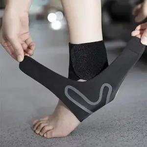 탄력 압박 발목보호대웨이트 크로스핏 조깅 실리콘 등산아 헬스아 서포터 스쿼트 밴드 기능성 지지 아대 니