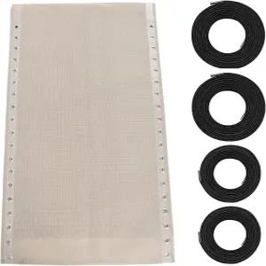 파티오 야외 리클라이너용 17인치 와이드 리페어 천 4개의 번지 코드 키트가 포함된 Ostttyn 무중력 의자