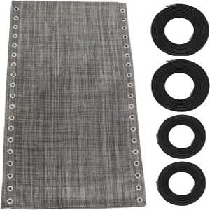 제로 그래비티 의자 교체용 천(번지 코드 키트 포함) 17인치 와이드 리페어 천(안티 야외 리클라이너