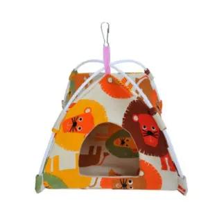 앵무새 텐트 보온 설치 은신처 휴식 캔버스 L은신 둥지 햄스터 포치 애완동물품 키우기 조류키우기 새키우