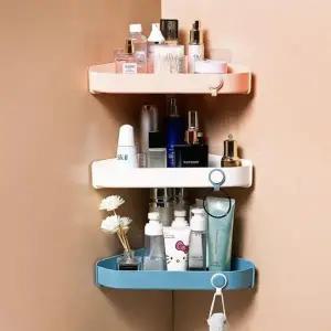 욕실 다용도 코너 선반 부착식 주방 정리대