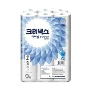 화장실롤티슈 40미터화장지 두루마리화장지 물에녹는 40m 24롤