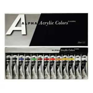 알파 준전문가용 실버라벨 아크릴물감 20ml 13색미술용품 용물감 그림