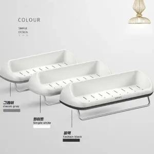 다용도 욕실 수납 선반 수건걸이 부착식 무타공