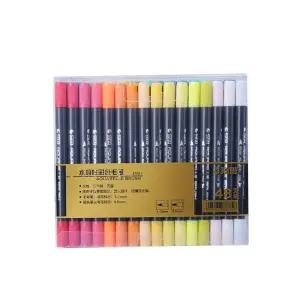 STA 수채화 마커펜 세트 48색 JCN0126디자인 드로잉마카 마카 드로잉 디자인 그림그리기 미술연필 셋트 칼