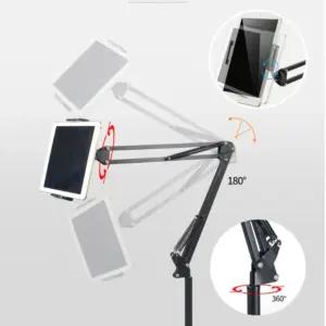 1개 3단 자바라 패드 테블릿 거치대 홀더 스탠드 각도형 스마트폰 핸드 태거치대 휴대