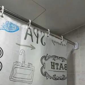 행거 압축 커튼봉 140cm 못없이 80