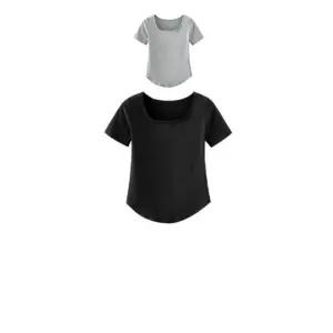 목선을 자연스럽게 연출해주는 여성 U넥 반팔티 X 2벌폴댄스옷 테니스긴팔 필라테스 헬스 헬스장 스포츠웨