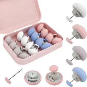 AILUHONG 16 세트 이불 커버 클립 4 가지 색상 핀 부드러운 패브릭 소재 양면 시트 패스너 퀼트 쿠션