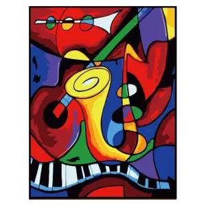 (OH) OH-M 명화 유화그리기 A-305 뮤직 아트 40x50팝 홈인테리어 그림그리기세트 액자만들기 셀프페인팅 집