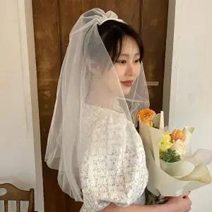 베일 셀프 웨딩 면사포 촬영소품