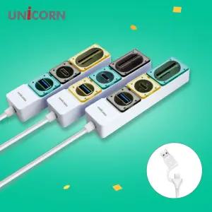 유니콘 Gen2 USB3.1 멀티USB허브 TF SD카드리더기 RH모바일리 휴대용리 데이터전송 USB포트 스위치USB USB