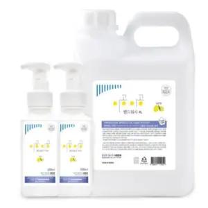 이공 레몬향 4L+500mlX2대용량리필 거품형 물비누버블핸드워시 폼워시 세정제 손비누