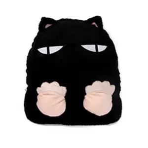 고양이 블랙 USB 발열쿠션 발난로 손난로 보언USB보온용품 디자인로 USB로 사무실로