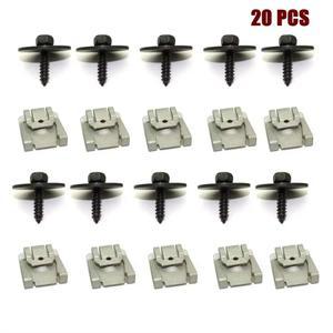 메르세데스 호환 벤츠 호환 A B C E M CLA CLS CLK 클래스 20피스 자동차 엔진 커버 바닥 클립 나사 004994