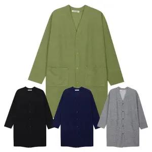 [모로엠] 남성 신축성 브이넥 오버핏 롱가디건 5C-CA-Q020