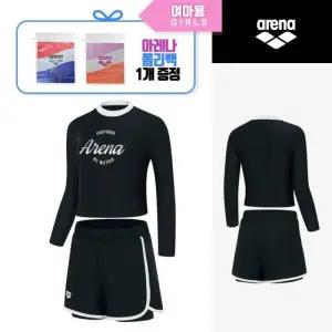 (매장)아레나 아레나 여아 래쉬가드세트(G1GS81)긴팔 반바지 수영복 206105