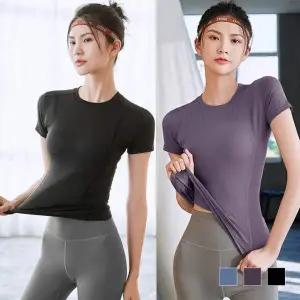 요가 티셔츠 반팔 상의 운동