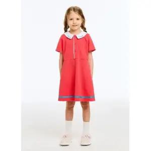 [갤러리아] 베네통키즈 피케 플레어 카라 원피스 QAOP12631_HP(핫핑크)