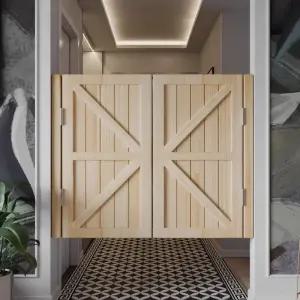 베란다 여닫이도어 공간분리 파티션 인테리어 식당문 스윙도어 중문