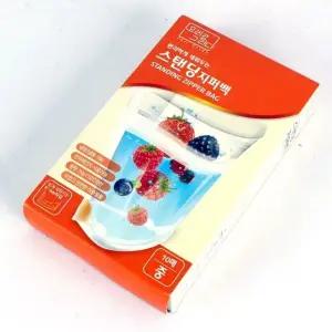 이중지퍼 스탠딩지퍼백 중형 저장팩 소분용 실용적인 주방 필수 소모품