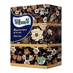 [2개구성] 비데 화장지 고급 미용티슈 대용량 레노바 무형광 잘풀리는집 미용위생용품 250매x3팩 HWAC7359