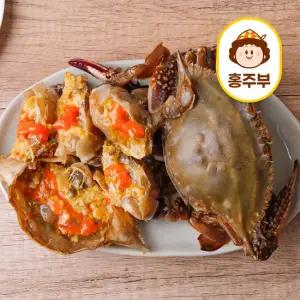 홍주부 비법간장 연평도 알베기 암꽃게 간장게장2kg (2미)