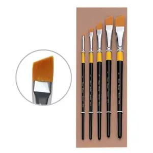 구성붓 972(사선)5본 세트수채화 아크릴 948 물감 디자인 세필 서예 유화