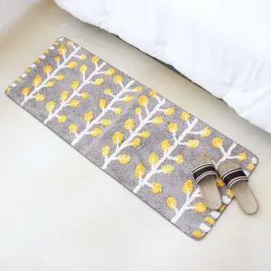 뽀송이 두툼 돈나무 가든 침실 주방매트 50x135cm침대 발매트 매트 디자인 예쁜 인테리어소품