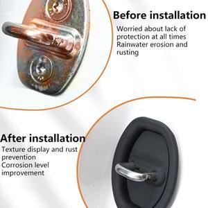 완충기 고무 시트 자동차 문짝 잠금 버퍼 댐핑 도장 패드 데드너 조용한 교체 액세서리  4 개