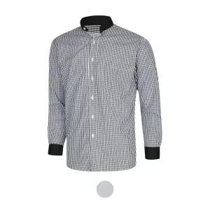 [파파브로] 남성 헨리넥 체크 패턴 셔츠 DE-SHAH-3445