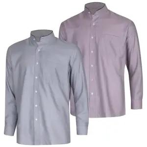 [파파브로] 남성 울 혼방 헨리넥 카라 셔츠 DE-SHAH-WP2,5