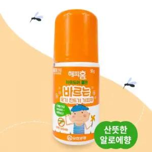 3통 해피홈 롤온 모기기피제 바르는 유아 모기퇴치제 벌레 진드기 기피제 야외 여행