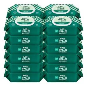 부자되는집 내추럴소프트 물티슈 캡형 100매 x 24팩