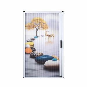 슬라이드문 자바라 칸막이 문 연꽃 간이 음영 120x180 롤스크린 순백색